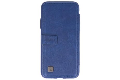 BAOHU Back Cover Book Design Hoesje Geschikt voor iPhone X Blauw