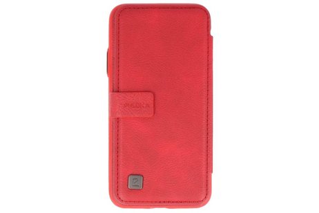 BAOHU Back Cover Book Design Hoesje Geschikt voor iPhone X Rood