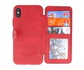 Back Cover Book Design Hoesje voor iPhone X Rood