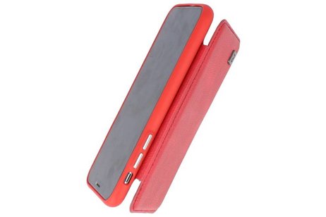 BAOHU Back Cover Book Design Hoesje Geschikt voor iPhone X Rood