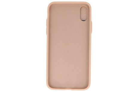 BAOHU Back Cover Book Design Hoesje Geschikt voor iPhone X Goud