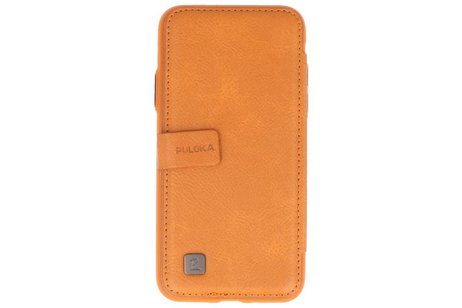 BAOHU Back Cover Book Design Hoesje Geschikt voor iPhone X Bruin