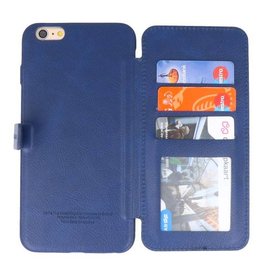 BAOHU Back Cover Book Design Hoesje voor iPhone 6 Plus Blauw