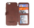 BAOHU Back Cover Book Design Hoesje Geschikt voor iPhone 6 Plus Mocca