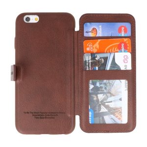 Back Cover Book Design Hoesje voor iPhone 6 Mocca