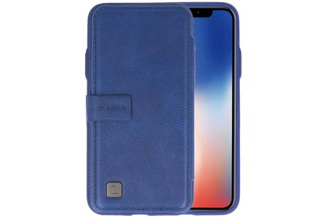 Back Cover Book Design Hoesje voor iPhone X Blauw