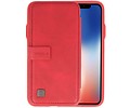 BAOHU Back Cover Book Design Hoesje Geschikt voor iPhone X Rood