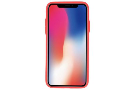 Back Cover Book Design Hoesje voor iPhone X Rood