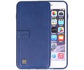 BAOHU Back Cover Book Design Hoesje Geschikt voor iPhone 6 Plus Blauw