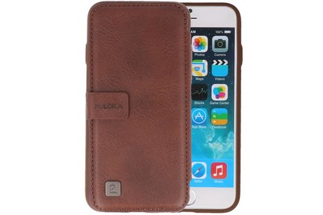 BAOHU Back Cover Book Design Hoesje Geschikt voor iPhone 6 Plus Mocca