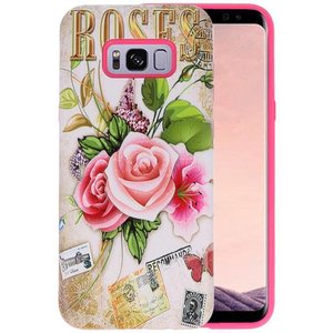 BAOHU 3D Print Hard Case - Hoesje Geschikt voor Samsung Galaxy S8 Plus Roses