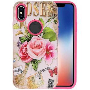 3D Print Hard Case voor iPhone X Roses