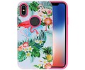 BAOHU 3D Print Hard Case - Hoesje Geschikt voor iPhone X Flamingo