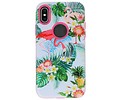 BAOHU 3D Print Hard Case - Hoesje Geschikt voor iPhone X Flamingo