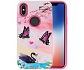 BAOHU 3D Print Hard Case - Hoesje Geschikt voor iPhone X Vlinder