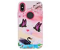 BAOHU 3D Print Hard Case - Hoesje Geschikt voor iPhone X Vlinder
