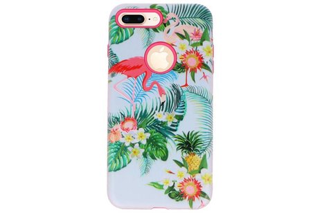 BAOHU 3D Print Hard Case - Hoesje Geschikt voor iPhone 8 Plus Flamingo
