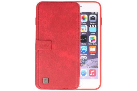 BAOHU Back Cover Book Design Hoesje Geschikt voor iPhone 6 Plus Rood