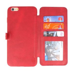 BAOHU Back Cover Book Design Hoesje Geschikt voor iPhone 6 Plus Rood