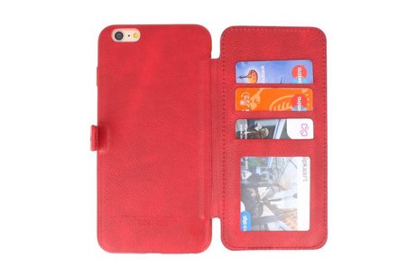 BAOHU Back Cover Book Design Hoesje Geschikt voor iPhone 6 Plus Rood