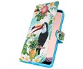 BAOHU Bookstyle Hoesje - Hoesje Geschikt voor Samsung Galaxy S8 Plus 3D Print Toekan