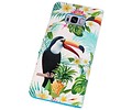 BAOHU Bookstyle Hoesje - Hoesje Geschikt voor Samsung Galaxy S8 Plus 3D Print Toekan