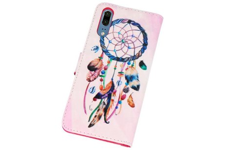 Bookstyle Hoesje voor Huawei P20 3D Print Dromenvanger