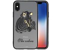 BAOHU Dieren TPU Hoesjes Cases - Hoesje Geschikt voor iPhone X Zebra