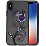 BAOHU Diamant Lelies Hoesjes Cases voor iPhone X Paars