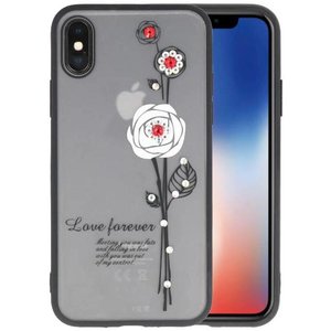 BAOHU Love forever hoesjes cases Geschikt voor iPhone X wit
