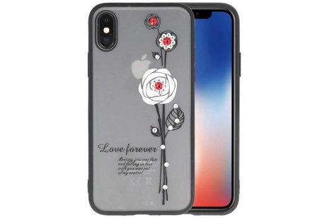 BAOHU Love forever hoesjes cases Geschikt voor iPhone X wit