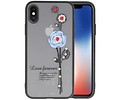 Love forever hoesjes cases voor iPhone X blauw