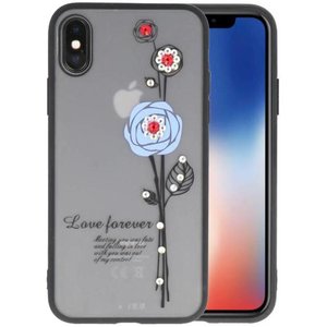 BAOHU Love forever hoesjes cases Geschikt voor iPhone X blauw