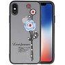 Love forever hoesjes cases voor iPhone X blauw