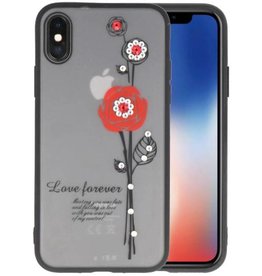 Love forever hoesjes cases voor iPhone X rood