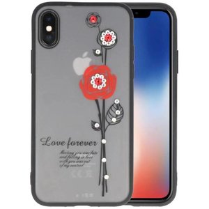 Love forever hoesjes cases Geschikt voor iPhone X rood