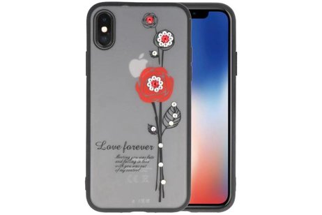 BAOHU Love forever hoesjes cases Geschikt voor iPhone X rood