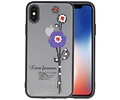 BAOHU Love forever hoesjes cases Geschikt voor iPhone X paars