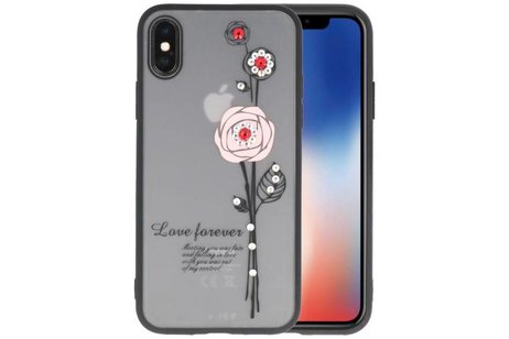 Love forever hoesjes cases voor iPhone X roze