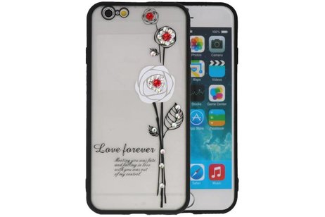 BAOHU Love Forever Hoesjes Geschikt voor iPhone 6 / 6s Wit