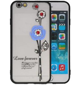 BAOHU Love Forever Hoesjes voor iPhone 6 / 6s Blauw