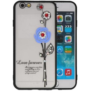 Love Forever Hoesjes voor iPhone 6 / 6s Blauw