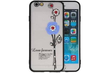 Love Forever Hoesjes voor iPhone 6 / 6s Blauw