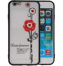 BAOHU Love Forever Hoesjes voor iPhone 6 / 6s Rood