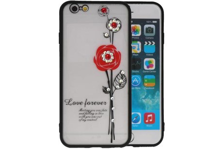 BAOHU Love Forever Hoesjes Geschikt voor iPhone 6 / 6s Rood