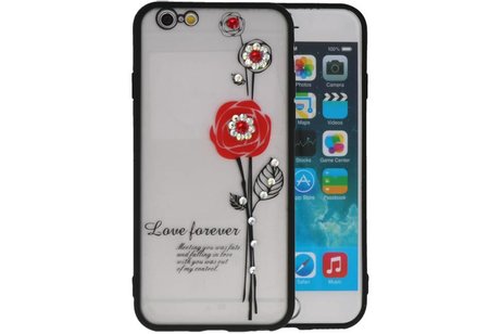 Love Forever Hoesjes voor iPhone 6 / 6s Rood