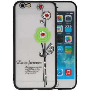 Love Forever Hoesjes Geschikt voor iPhone 6 / 6s Groen