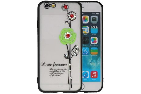 Love Forever Hoesjes Geschikt voor iPhone 6 / 6s Groen