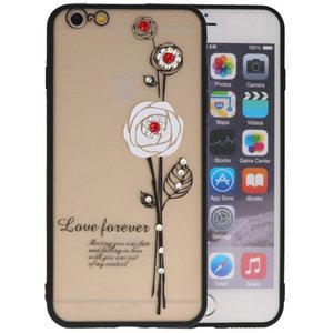 BAOHU Love Forever Hoesjes Geschikt voor iPhone 6 / 6s Plus Wit
