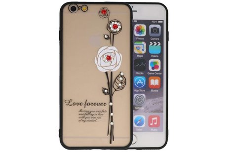 BAOHU Love Forever Hoesjes Geschikt voor iPhone 6 / 6s Plus Wit